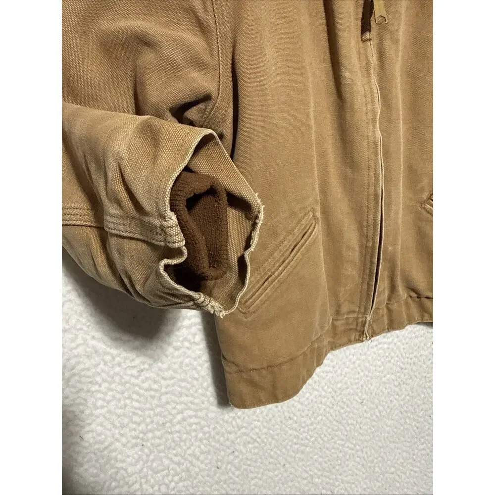VTG Carhartt Detroit Quilted Lined Child Youth Boys Canvas Jacket Y20 10 USA